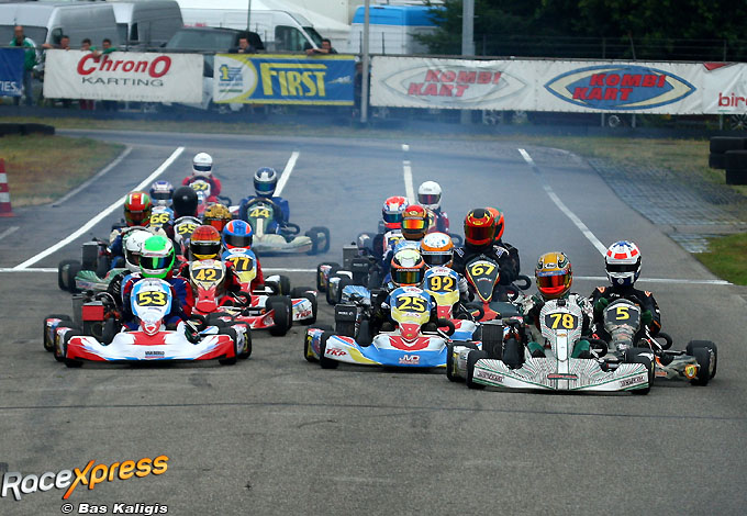 Start Rotax Max junior 53 Kay van Berlo